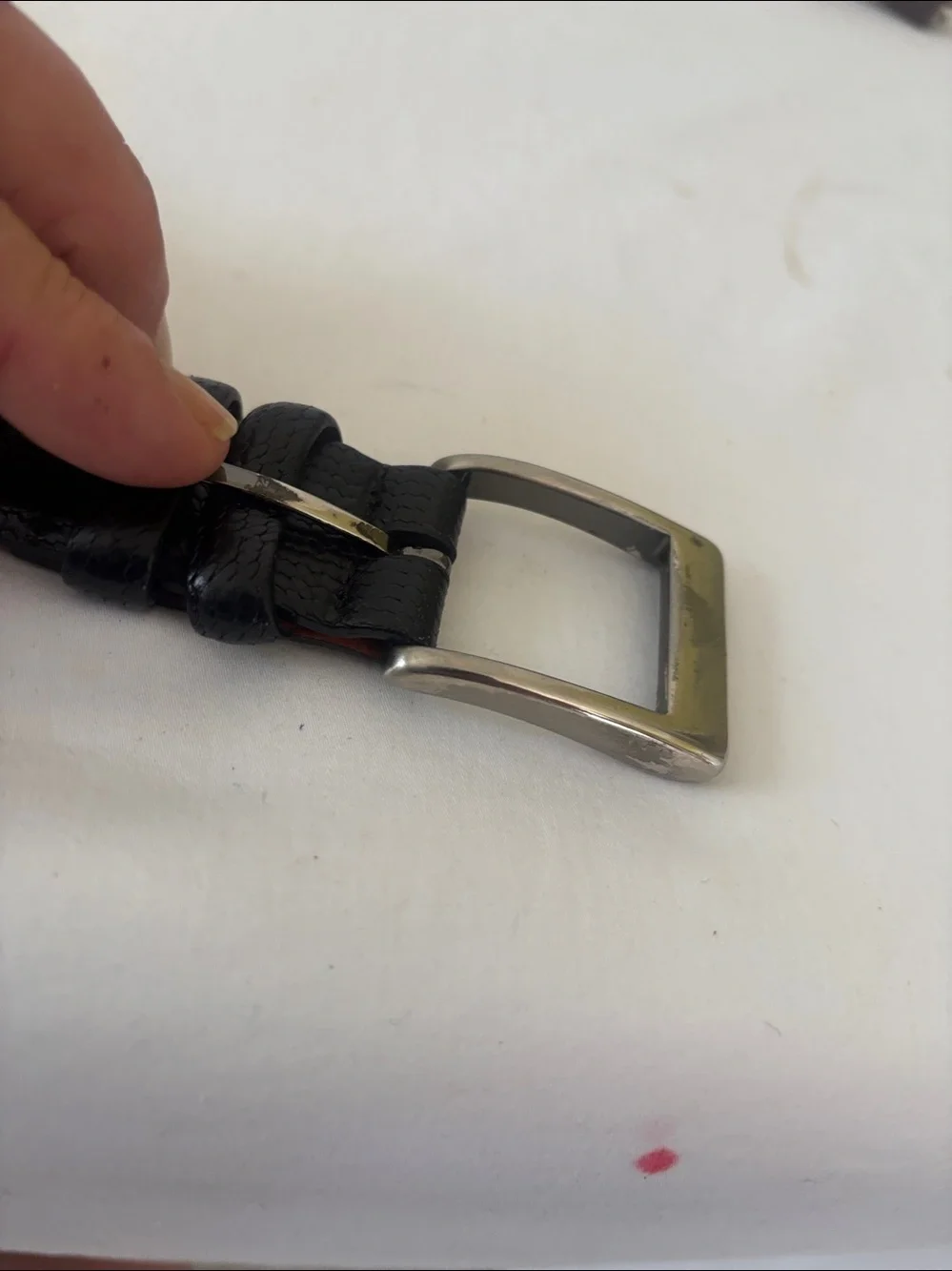 Trafalgar Tan Leather Men's Belt with Embossed Logo Size 46